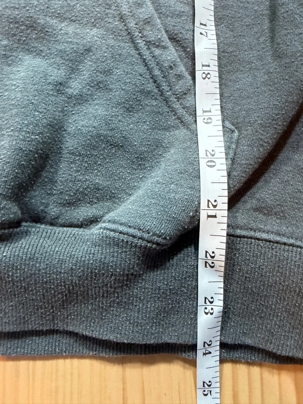 Charcoal Gray Crewneck Hoodie with Flag Graphic